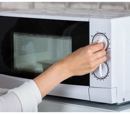 電子レンジだけで終わります